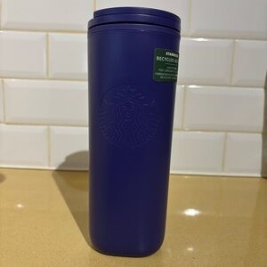 Starbucks Tumbler 2025 Purple Eco Friendly 100% Recycled Plastic Triangular‎ Cup